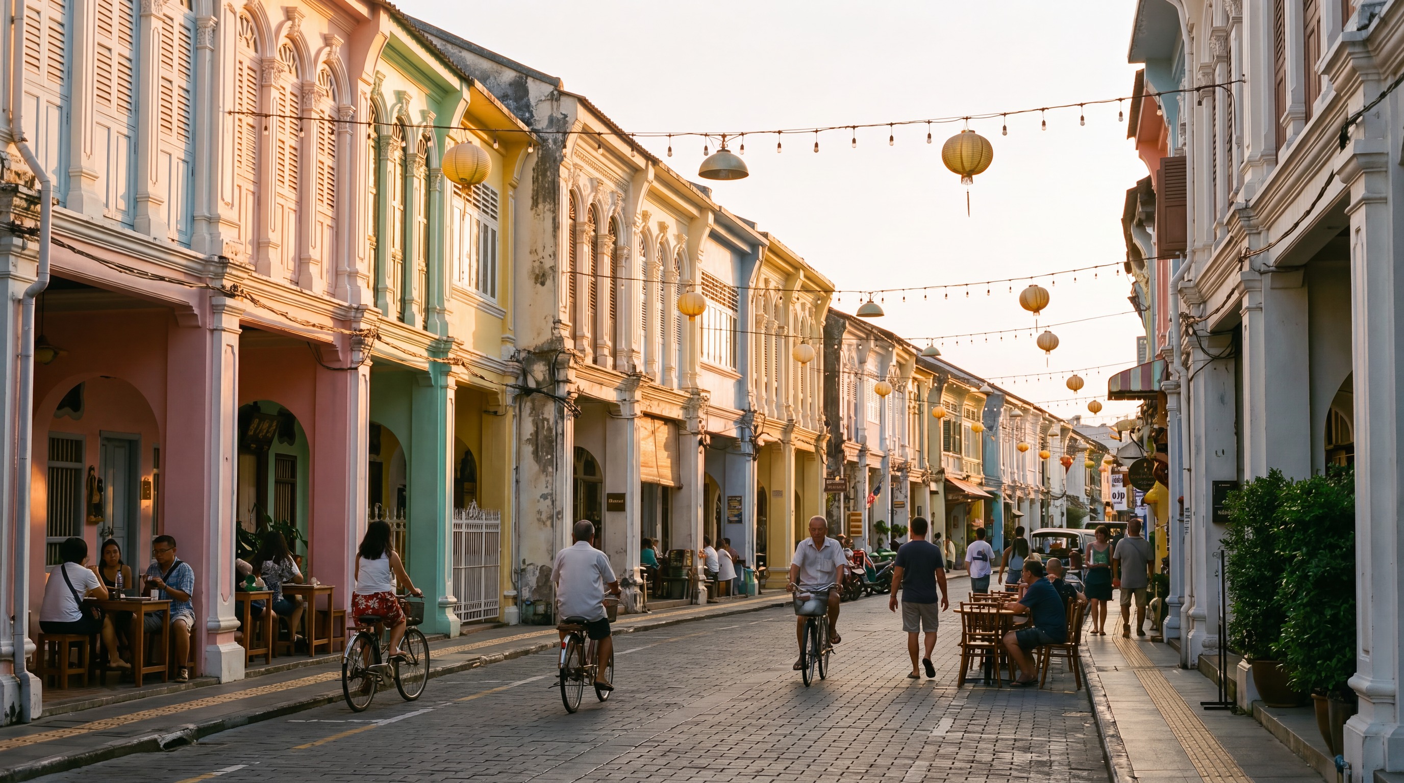 Straße in Phuket Town